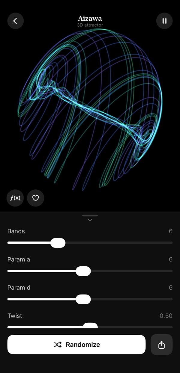 3D strange attractor